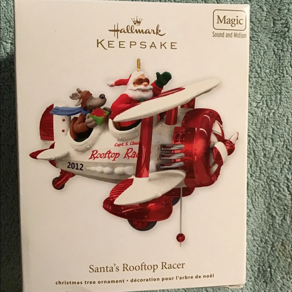 Hallmark Keepsake Ornament 2012 Santa! Rooftop Racer!